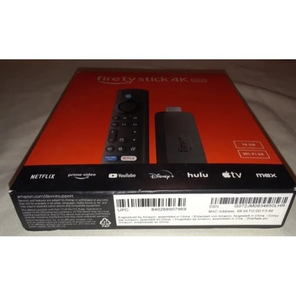 Amazon Fire TV Stick 4K MAX Streaming Device, 16 GB Wi-Fi 6E Free Live TV Alexa - Picture 3 of 3